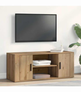 vidaXL TV Cabinet Artisan oak 100 x 35 x 40 cm Engineered wood