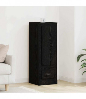 vidaXL Highboard Black Oak 36 x 35.5 x 103.5 cm Engineered wood