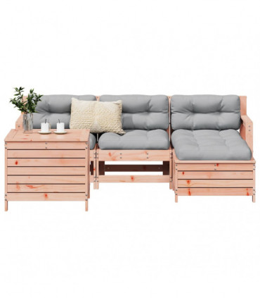 vidaXL 5 Piece Garden Sofa Set Solid Wood Douglas Fir