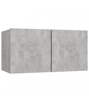 vidaXL 5 Piece TV Cabinet Set Concrete Grey Engineered Wood