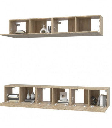 vidaXL 5 Piece TV Cabinet Set Sonoma Oak Engineered Wood