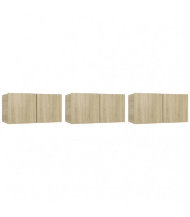 vidaXL 5 Piece TV Cabinet Set Sonoma Oak Engineered Wood