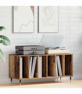 vidaXL Record Cabinet Old wood 100 x 38 x 48 cm Engineered Wood