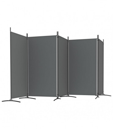 vidaXL 5-Panel Room Divider Anthracite 433x180 cm Fabric