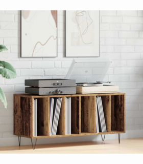 vidaXL Record Cabinet Artisan oak 100 x 38 x 48 cm Engineered Wood