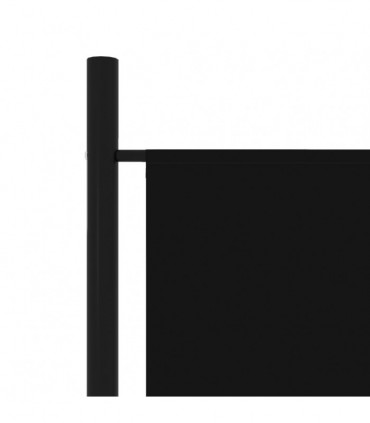 vidaXL 5-Panel Room Divider Black 250x180 cm