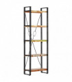 vidaXL 5-Tier Bookcase 60x30x180 cm Solid Reclaimed Wood