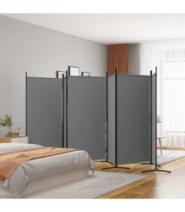 vidaXL 6-Panel Room Divider Anthracite 520x180 cm Fabric