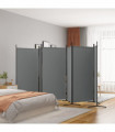 vidaXL 6-Panel Room Divider Anthracite 520x180 cm Fabric