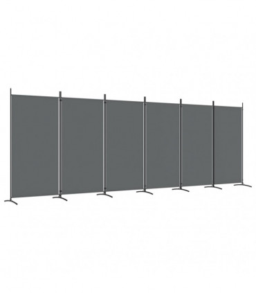 vidaXL 6-Panel Room Divider Anthracite 520x180 cm Fabric