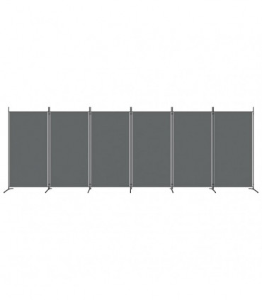 vidaXL 6-Panel Room Divider Anthracite 520x180 cm Fabric
