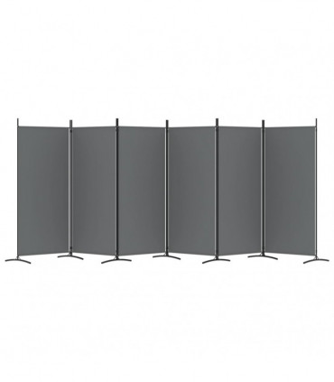 vidaXL 6-Panel Room Divider Anthracite 520x180 cm Fabric