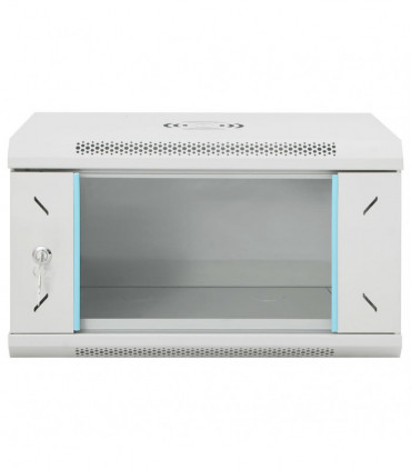 vidaXL 6U Wall Mounted Network Cabinet 19" IP20 53x40x30 cm