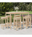 vidaXL 7 Piece Garden Bar Set Solid Wood Pine