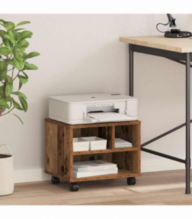 vidaXL Printer Stand Old wood 41 x 32 x 33.5 cm Engineered wood