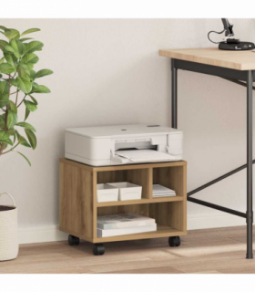 vidaXL Printer Stand Artisan oak 41 x 32 x 33.5 cm Engineered wood