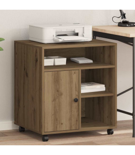 vidaXL Printer Stand Artisan oak 60 x 50 x 67 cm Engineered wood