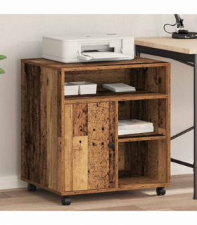 vidaXL Printer Stand Old wood 60 x 50 x 67 cm Engineered wood