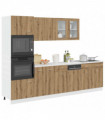 vidaXL 7 Piece Kitchen Cabinet Set Artisan Oak Engineered Wood