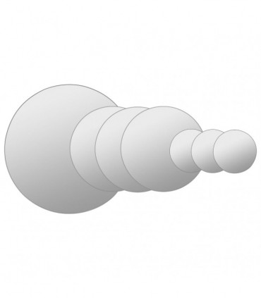 vidaXL 7 Piece Wall Mirror Set Round Glass