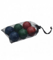 vidaXL 8 Piece Bocce Ball Set with Carrying Bag Solid Pine Wood