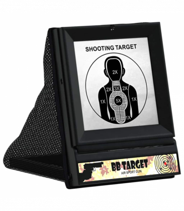 vidaXL Airsoft Target Black 19 x 26 x 25 cm Plastic