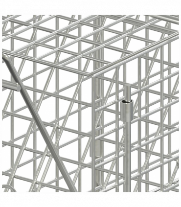 vidaXL Animal Trap 64.5x25x26.5 cm Galvanised Iron