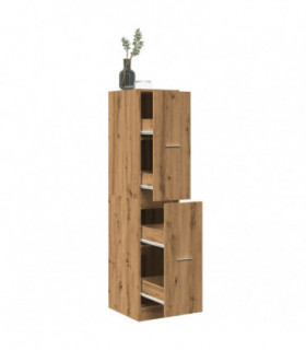 vidaXL Apothecary Cabinet Artisian Oak 30x41x144.5 cm Engineered Wood