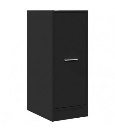 vidaXL Apothecary Cabinet Black 30x41x77.5 cm Engineered Wood