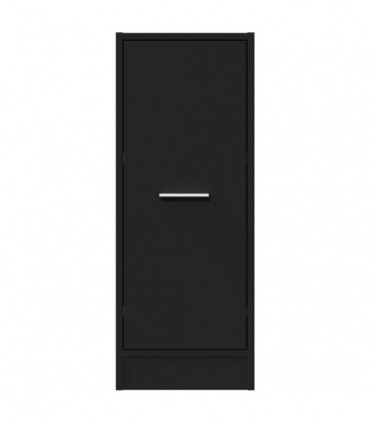 vidaXL Apothecary Cabinet Black 30x41x77.5 cm Engineered Wood