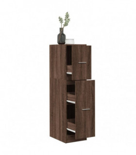 vidaXL Apothecary Cabinet Brown Oak 30x41x118 cm Engineered Wood