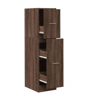 vidaXL Apothecary Cabinet Brown Oak 30x41x118 cm Engineered Wood