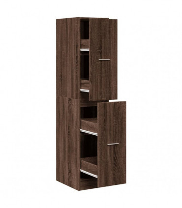 vidaXL Apothecary Cabinet Brown Oak 30x41x144.5 cm Engineered Wood