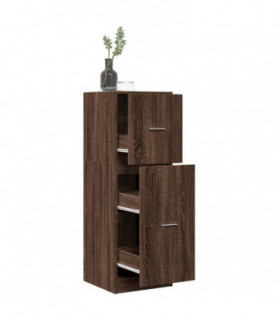 vidaXL Apothecary Cabinet Brown Oak 40x41x118 cm Engineered Wood