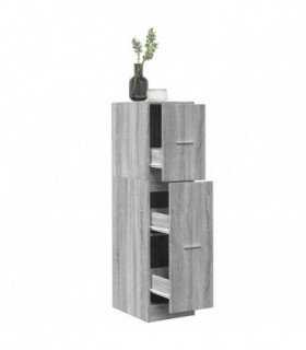 vidaXL Apothecary Cabinet Concrete Grey 30x41x118 cm Engineered Wood