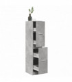 vidaXL Apothecary Cabinet Concrete Grey 30x41x144.5 cm Engineered Wood