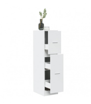 vidaXL Apothecary Cabinet White 30x41x118 cm Engineered Wood