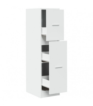 vidaXL Apothecary Cabinet White 30x41x118 cm Engineered Wood