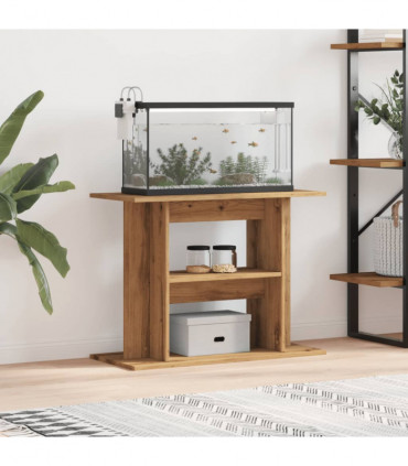 vidaXL Aquarium Stand Artisan Oak 80x35x60 cm Engineered Wood
