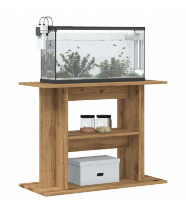 vidaXL Aquarium Stand Artisan Oak 80x35x60 cm Engineered Wood