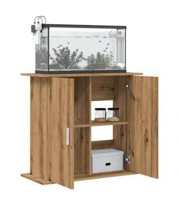vidaXL Aquarium Stand Artisan Oak 81x36x73 cm Engineered Wood