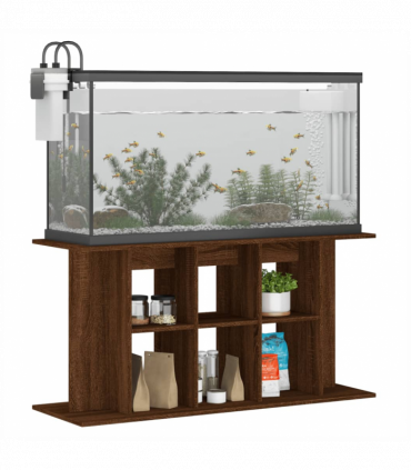 vidaXL Aquarium Stand Brown Oak 120x40x60 cm Engineered Wood