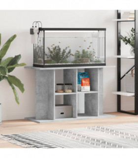 vidaXL Aquarium Stand Concrete Grey 100x40x60 cm Engineered Wood