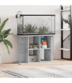 vidaXL Aquarium Stand Concrete Grey 100x40x60 cm Engineered Wood