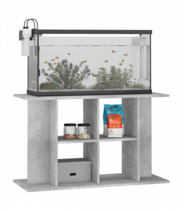 vidaXL Aquarium Stand Concrete Grey 100x40x60 cm Engineered Wood