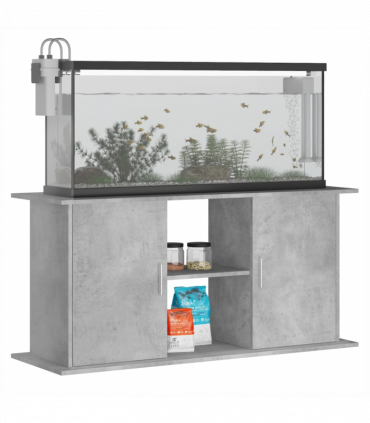 vidaXL Aquarium Stand Concrete Grey 121x41x58 cm Engineered Wood
