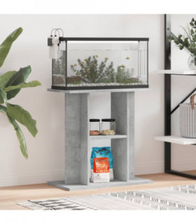 vidaXL Aquarium Stand Concrete Grey 60x30x60 cm Engineered Wood