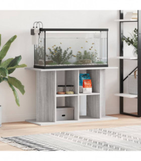 vidaXL Aquarium Stand Grey Sonoma 100x40x60 cm Engineered Wood