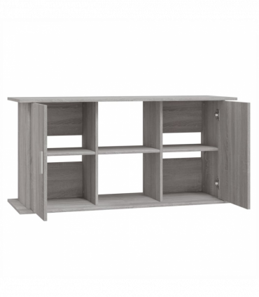 vidaXL Aquarium Stand Grey Sonoma 121x41x58 cm Engineered Wood