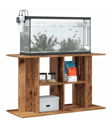 vidaXL Aquarium Stand Old Wood 100x40x60 cm Engineered Wood